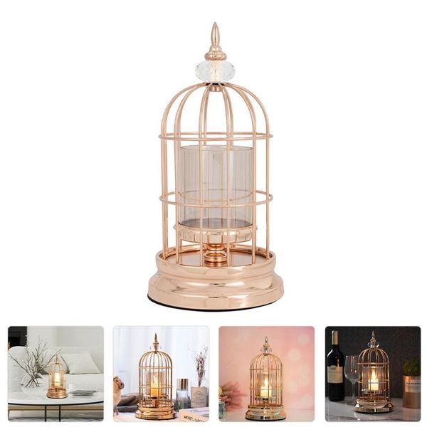 

candle holders 1pc candleholder distinctive iron art birdcage shaped candlestick adornment