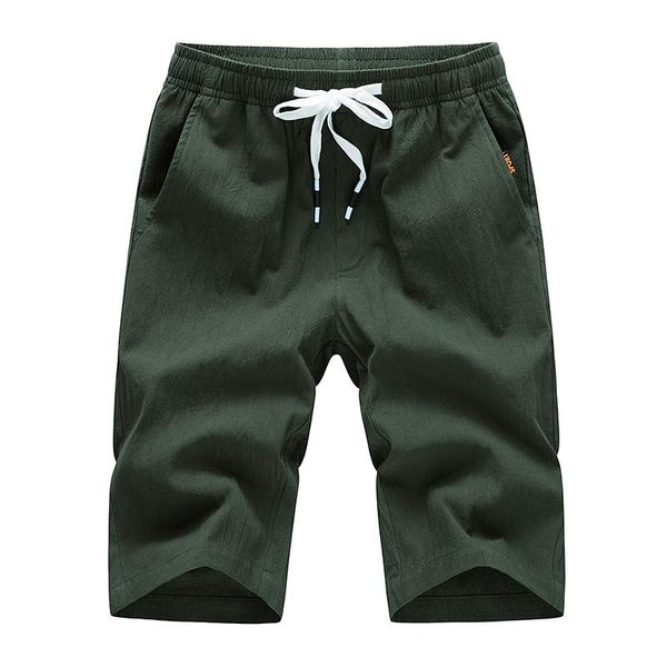 

summer shorts men jogging fitness breathable pants elastic waist beach casual male size m-4xl men's, White;black