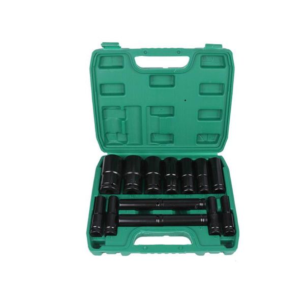 

professional hand tool sets 15pcs 1/2 inch electric wrench accessory set steel sleeve household multifunctional practical with storage box