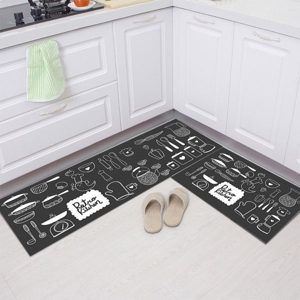 

nordic kitchen mat simple home carpet door bathroom absorbent foot floor