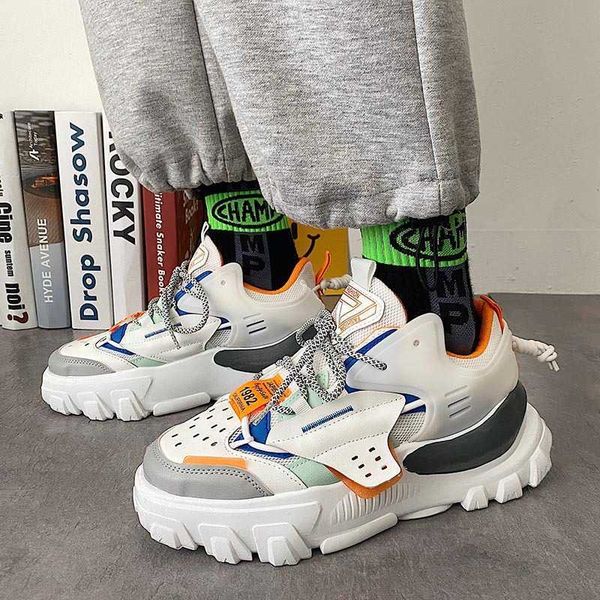 

men running shoes ins fire sports 2021 new daddy men's fashion net red shoes traniers sneakers