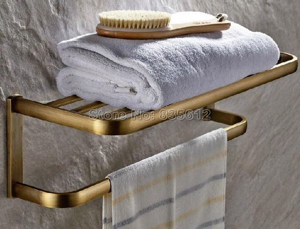 

towel racks antique brass brief wall mounted bathroom clothes shelf wba172