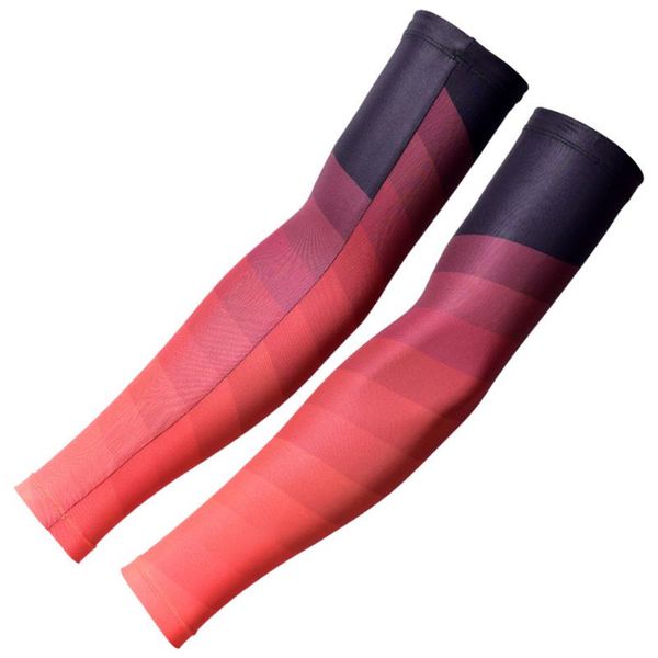 

elbow & knee pads 1 pairs cooling arm sleeves cover breathable cycling running sport uv sun protection outdoor men nylon cool, Black;gray