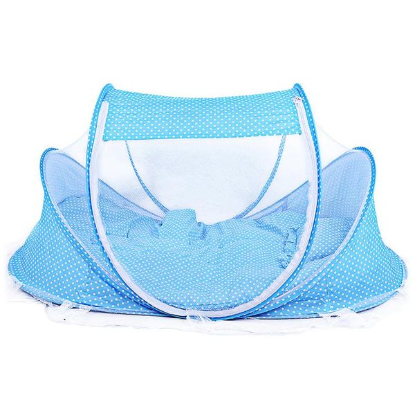 

4pcs portable type comfortable babies sealed mosquito net mattress pillow mesh bag crib netting for 5-14 month baby