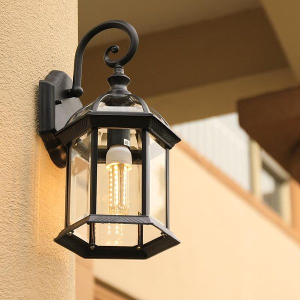 

european-style american-style retro wall lamp living room corridor simple led light outdoor villa balcony waterproof