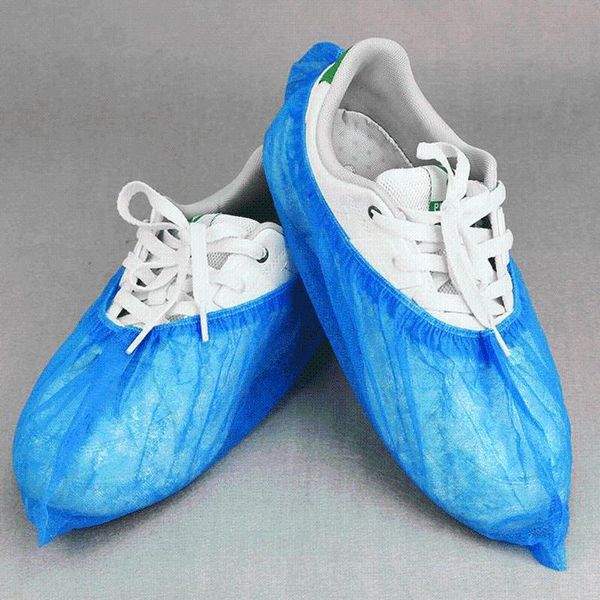 

100pcs non-woven fabric shoe covers non-slip keep floor cleaning household shoes cover home decor disposable