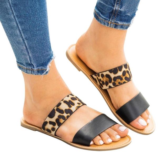 

1pair platform wedge women slippers fashion indoor home elastic band summer beach casual round toe daily flat heeled gift, Black