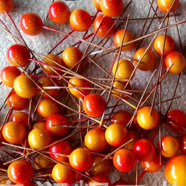 

300pcs/pack diy simulated berries fruit cherry beads small decorations artificial home decoration 10mm party
