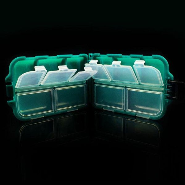 

fishing accessories square fish hook bait lure box multi-compartments tackle storage case w0yb