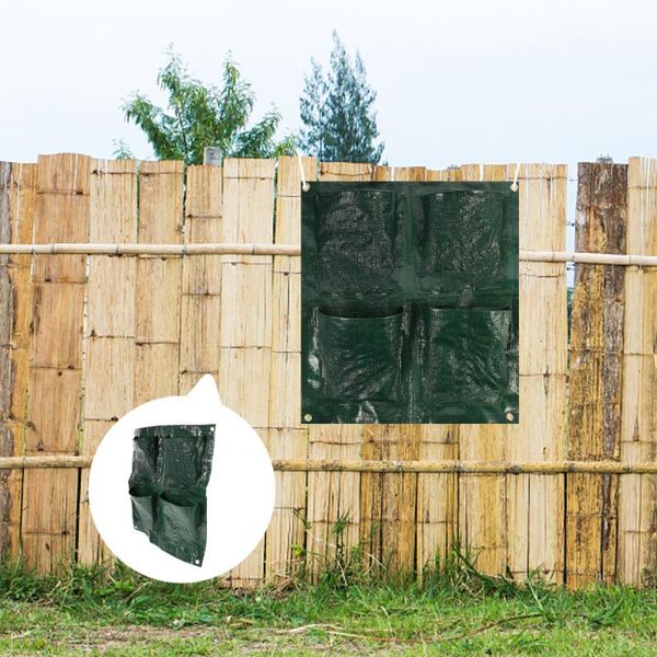 

storage bags 1pc multi-pocket planting pouch vertical bag wall hanging