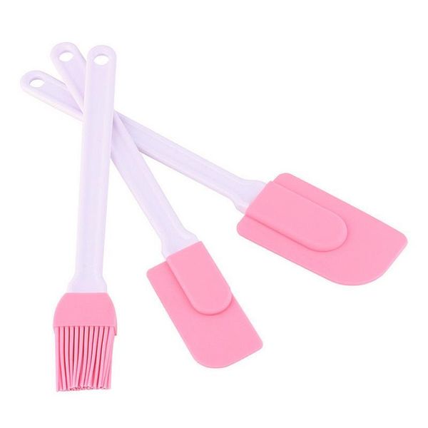 

baking & pastry tools wholesale 3pcs silicone scraping cake cream brush tool drop