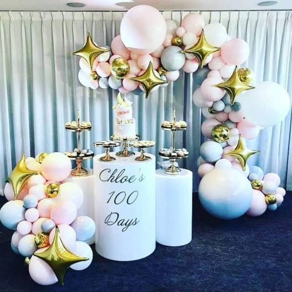 

party decoration 3pcs/set)decorative white mental pillar column plinth pedestal cylinder flower stand for wedding decorations yudao850