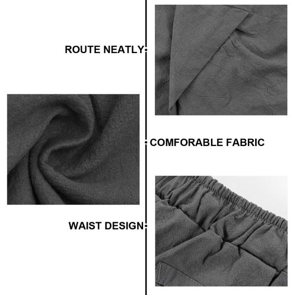 

1pc pant casual loose fashion stylish durable trousers hip pants cropped for boys male man men's, Black