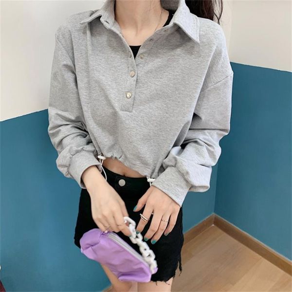 

women's t-shirt loose casual ins solid color, White