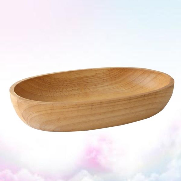 

dishes & plates natural wood oval cake fruit plate containers sushi tray dinner