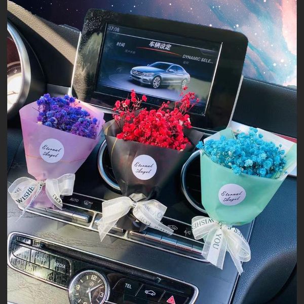 

car air freshener sky star dried flower bouquet immortalized interior outlet clip