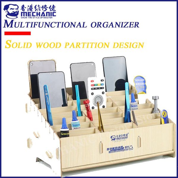 

tool organizers mechanic b12/b24 multifunctional organizer deskitem mobile phone repair screwdriver insert box parts