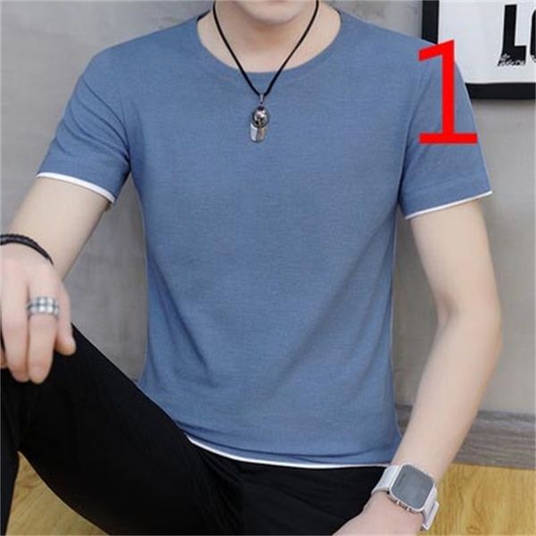 

t shirts summer short-sleeved korean men's t-shirt trend half sleeve, White;black