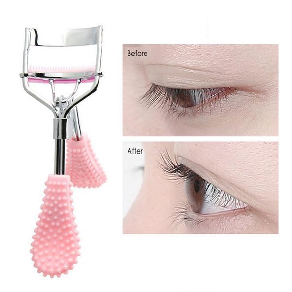 

1pcs portable plastic eyelash curler tweezers curling cosmetics false aid beauty makeup