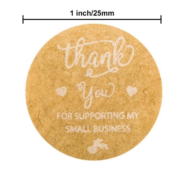 

gift wrap 500pcs thank you for supporting my business kraft stickers seal label scrapbook