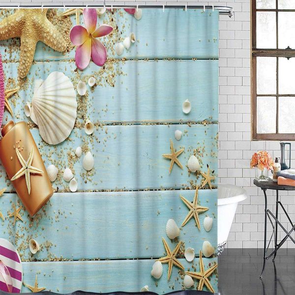 

shower curtain polyester fabric bathroom curtain set with hooks bath decor set waterproof personalized customization curtains,