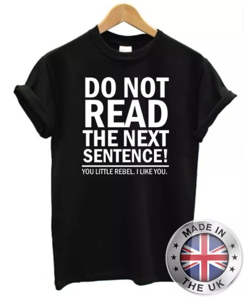 

funny mens t-shirt red not the next sentence s-xxl, White;black