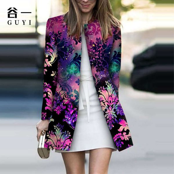 

women's pattern color leisure fashion coat, Black;brown