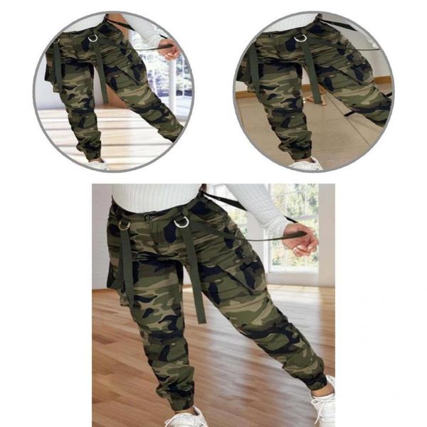 

women's pants & capris stylish women zipper ankle banded streetwear trousers lady cargo, Black;white
