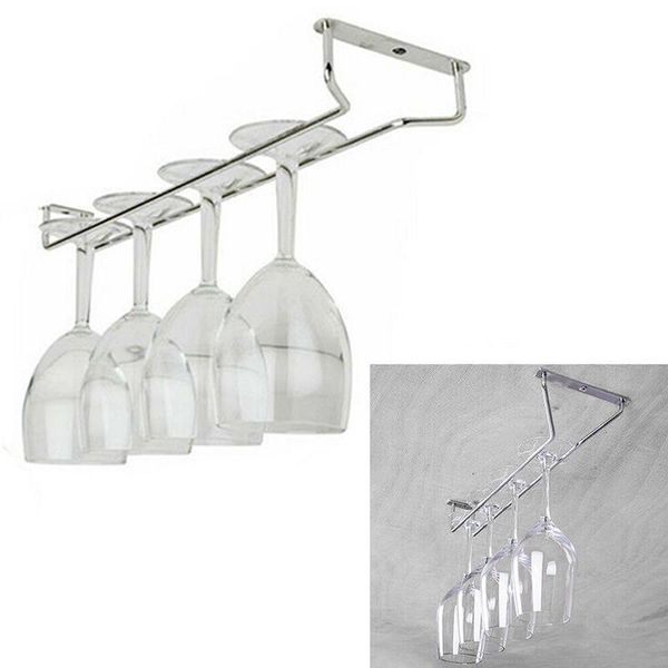 

kitchen storage & organization 1pc stainless steel wine glasses rack champagne cup holder hanger 4-5 display stand bar supplies