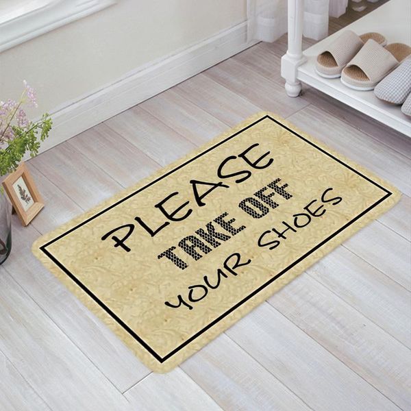 

cushion/decorative pillow please take off your shoes anti slip floor mats carpet doormat for entrance door mat indoor kitchen living room fr