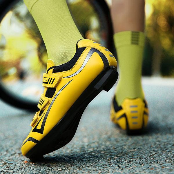 

cycling footwear shoes men self-lock mtb bicycle breathable mesh mountain bike sneakers road zapatillas, Black