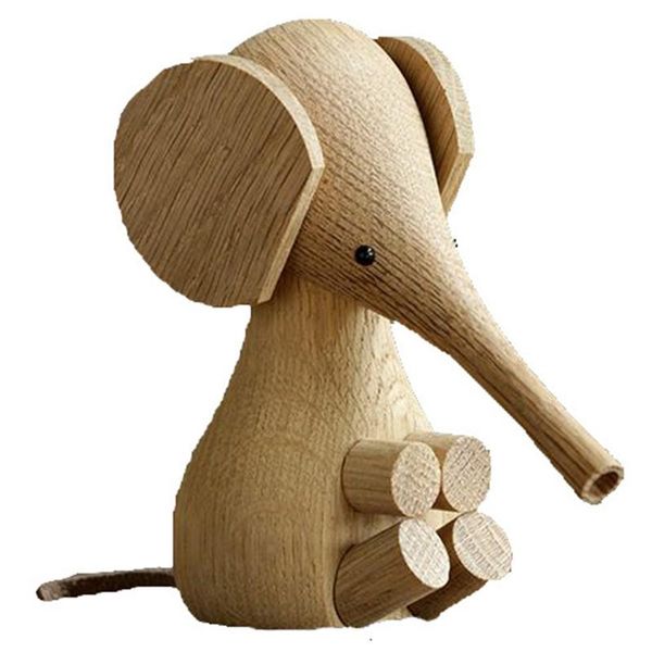 

wood elephant household furnishings puppet creative crafts for children, adults home decorations decorative objects & figurines