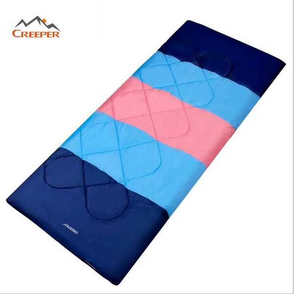 

sleeping bags creeper splicing envelope double bag for camping outdoor travel windproof climbing hiking cotton