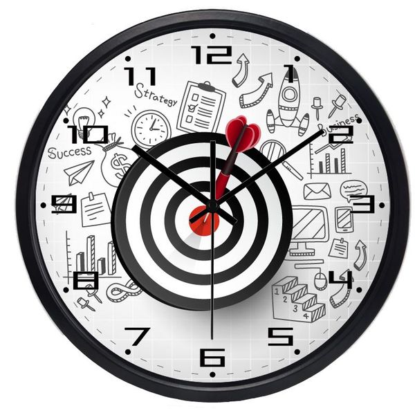 

wall clocks creative team work target office workshop clock modern large