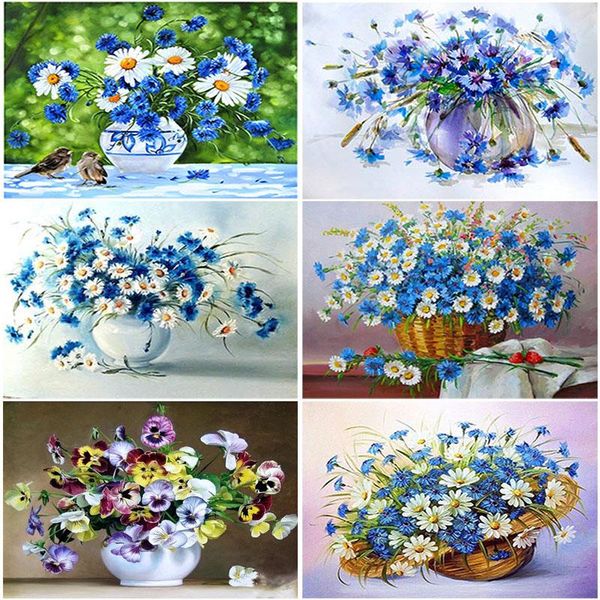 

diamond painting 5d full round drill diy embroidery flower cross stitch kits mosaic picture rhinestone decor