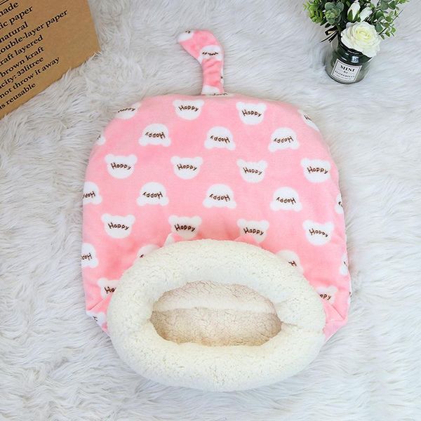 

cat beds & furniture warm sleeping bag nest winter coral fleece pet bed for cats puppy small dogs pets mat house cama gato