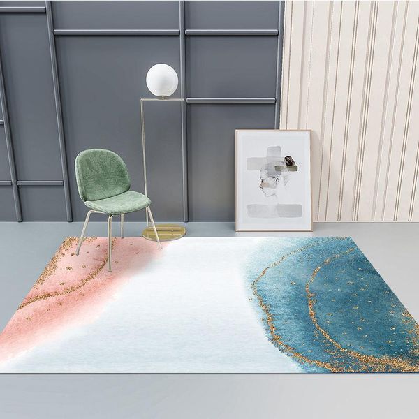 

carpets rose gold edge modern nordic large living room carpet 3d printing abstract colorful bedroom kitchen can be full