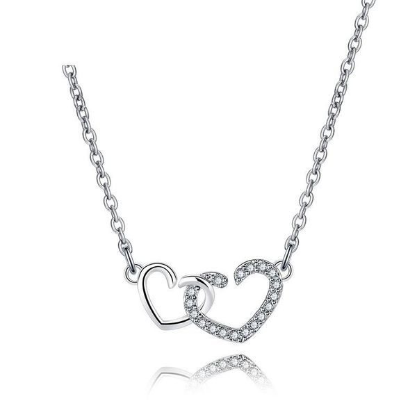 

chains sterling silver necklaces 925 for women heart shaped pendant necklace