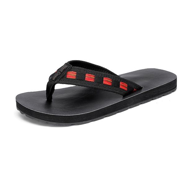 

slippers summer cool flip flops men retro microfiber soft beach fashion man casual sandalias zapatillas hombre, Black