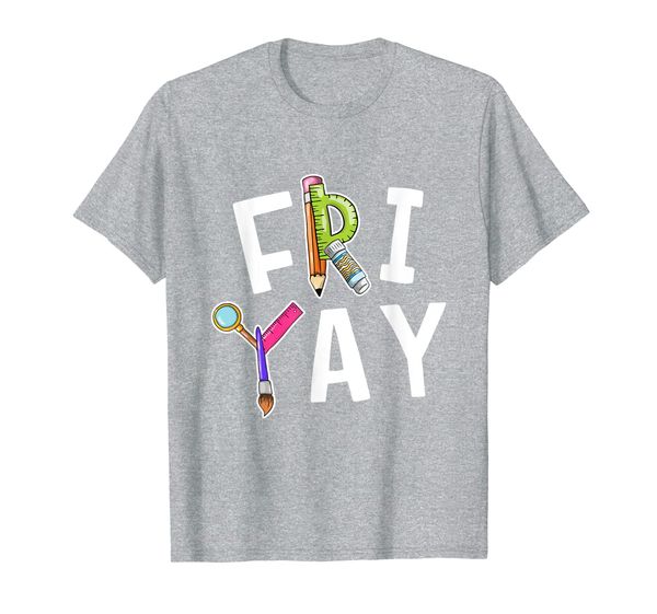 

fri yay teacher weekend back to school funny friday gift t-shirt, White;black
