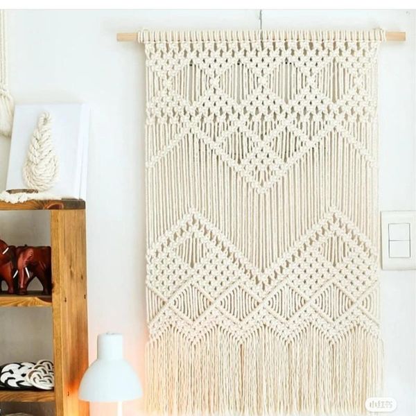 

tapestries 80x110cm macrame tapestry handmade boho wall hanging room decoration farmhouse dorm store decor gift