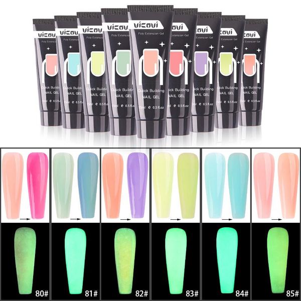 

nail art kits gel kit luminous decoration quick extension builder design mold 15ml three change crystal glue