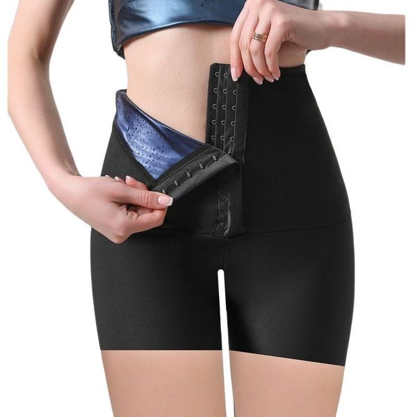 

women's shapers thermo sweat sauna pants waist trainer body shaper heat shaping tummy control slimming fitness leggings, Black;white