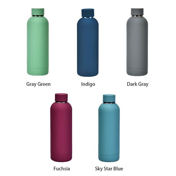 

water bottle 500ml drinking lightweight school stainless steel camping home office leakproof outdoor sport vacuum flask coffee tea