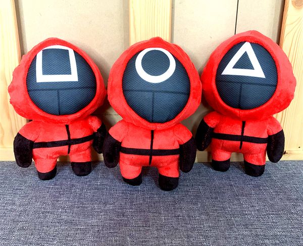 

20cm cartoon squid game movie plush dolls all kinds of animals new cute doll school bag accessories keychain christmas gift two2