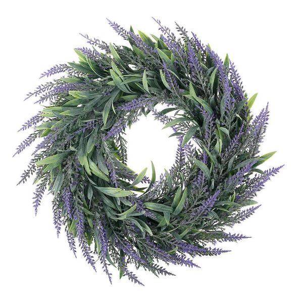 

decorative flowers & wreaths artificial lavender wreath hanging door garland for front christmas party wedding decoration home