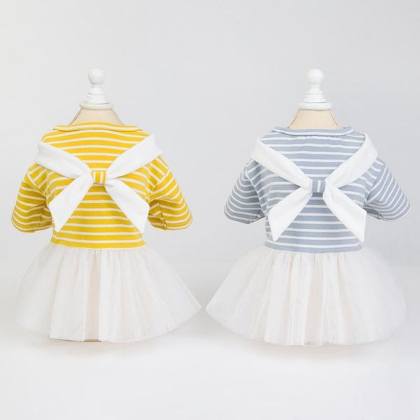 

dog apparel summer striped dress for pet clothes wedding skirt puppy clothing small medium spring dogs xs-xl