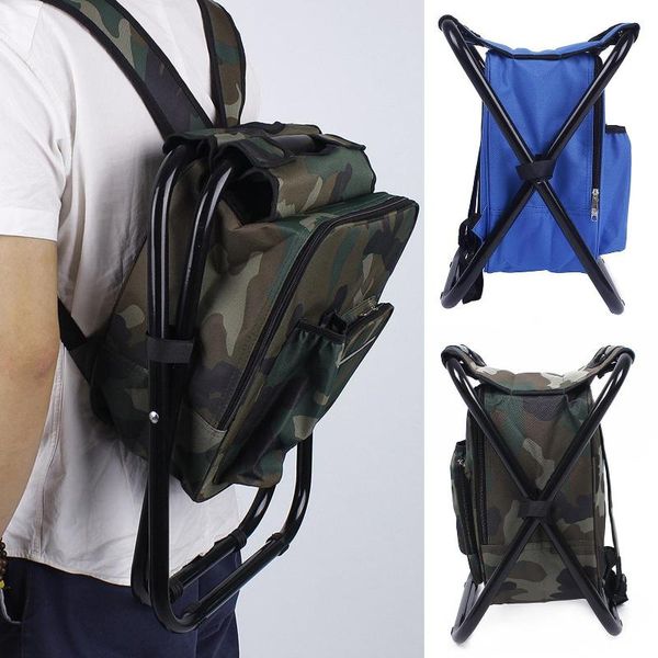 

outdoor camping fishing chair folding stool portable backpack cooler insulated picnic bag hiking seat table bags accessories