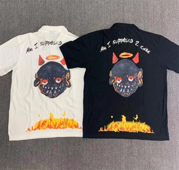 

men's t-shirts ss revenge xxxtentacion i supposed to care t shirt men women 1:1 version cactus jack t-shirt tees zmib, White;black