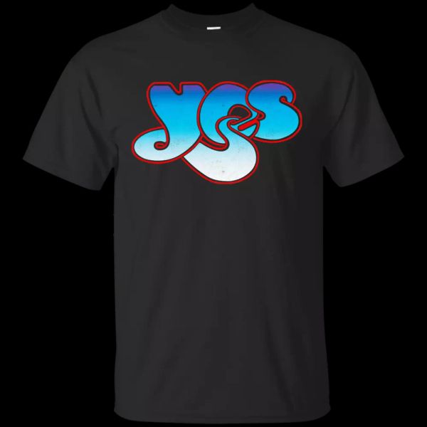 

Yes, Band, Rock & Roll, Logo, T-shirt, Retro,, White;black